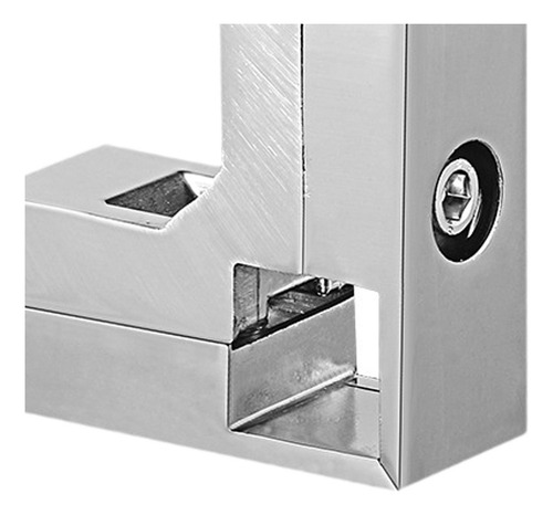 Conector De Aleación En Forma De L De Plata