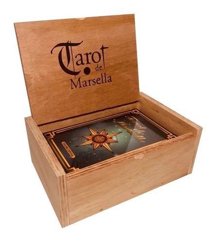Mazo Cartas Tarot Marsella + Caja De Madera! Mercadoenvíos!