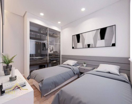 Imagem 23 de 30 de Apartamento Com 1 Dormitório À Venda, 47 M² Por R$ 256.994,72 - Vila Guilhermina - Praia Grande/sp - Ap2774