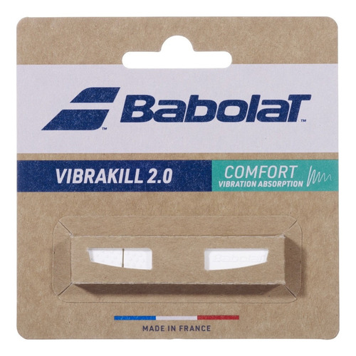 Antivibrador transparente Babolat Vibrakill Comfort White