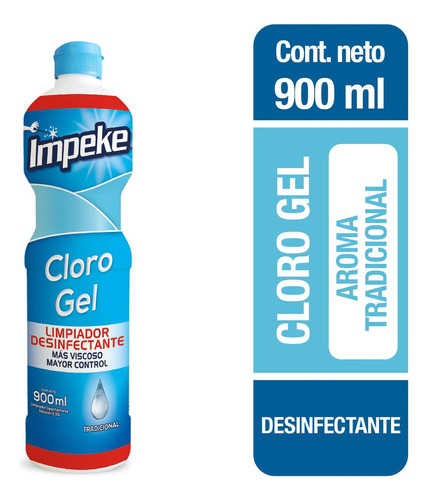 Cloro Gel Tradicional 900 Ml  Impeke