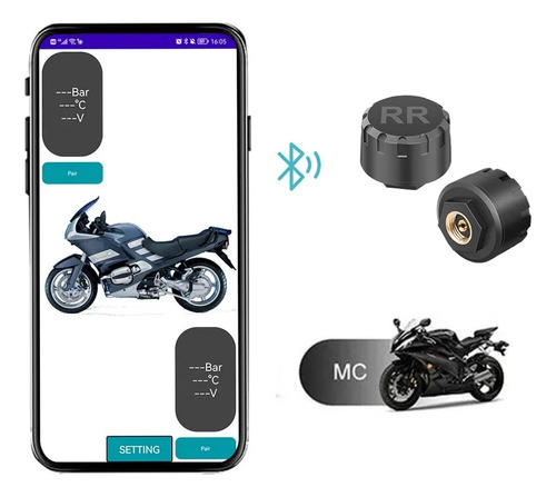 Sistema Control Presión Neumáticos Tpms Bluetooth Teléfono