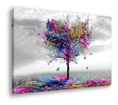 Quadro Decorativo Tela Canvas Paisagem Praia Sol Mar 120x80 Cor Paisagem 13 Cor da armação Tecido Sobre Tela