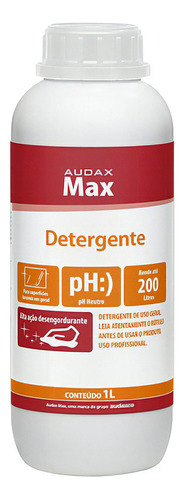 Detergente Max Concentrado Audax 1l X200 Litros