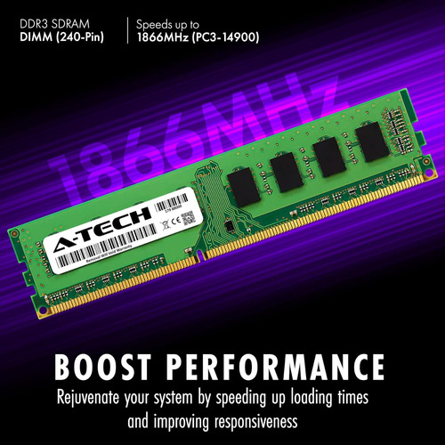 Kit A-tech De 16 Gb (2 X 8 Gb) Ddr3 1866 Mhz Pc3-14900 Cl13