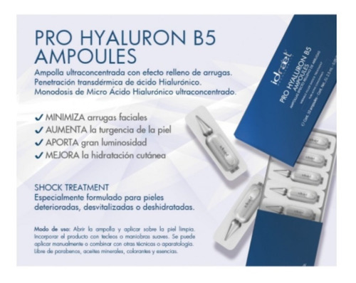 Imagen 2 de 2 de Ampollas Idraet Pro Hyaluron B5 Ampoules De 25ml/25g