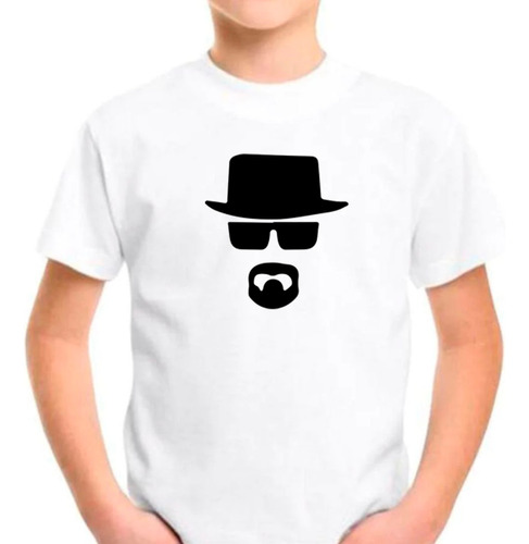 Franela Niños Unisex Estampado Breaking Bad Walter