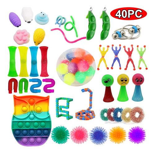 Fidget Toys Barato, 40 Piezas, Juego Fidget Pop It Z