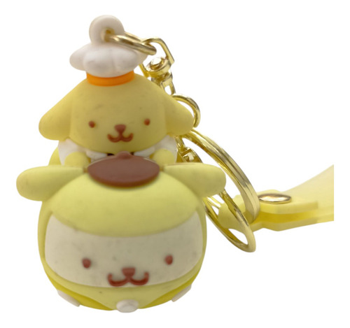 Figura Kuromi Mas Llavero Pompompurin Autito Combo