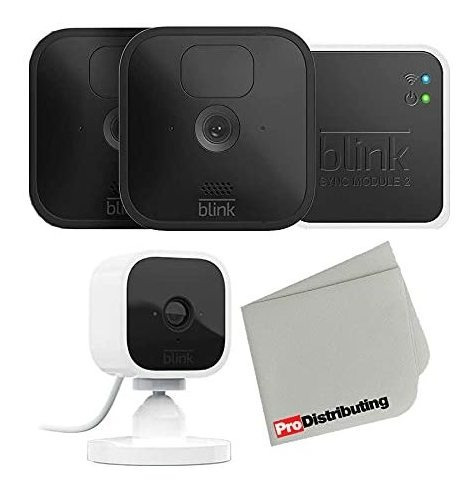 2 Camara Kit Seguridad Inalambrica Acampar Mini Paño