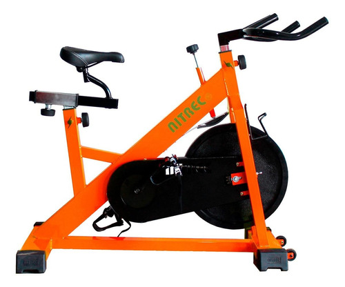 Bicicleta fija Nitrec Indoor para spinning color naranja