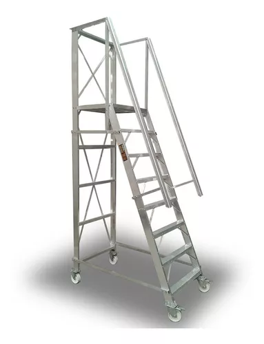 Escaleras de Aluminio para Depósitos y Estanterías