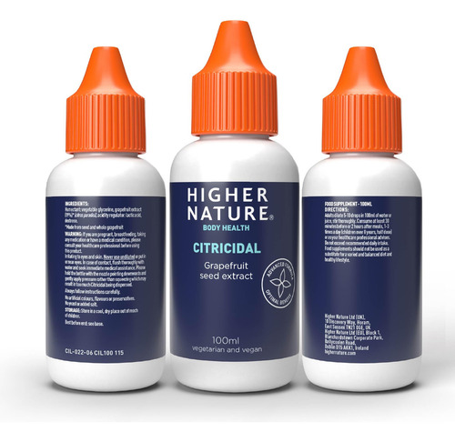 Higher Nature Citricidal 100ml (el Empaque Puede Variar)