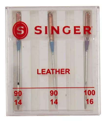 Agujas Para Máquina De Coser Singer Leather Cuero 5 Unidades