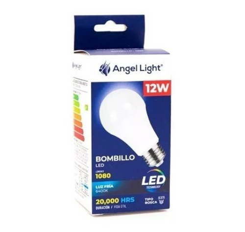 Bombillo Led 12w Multivoltaje Pack 2 Unidades  Angel Light 