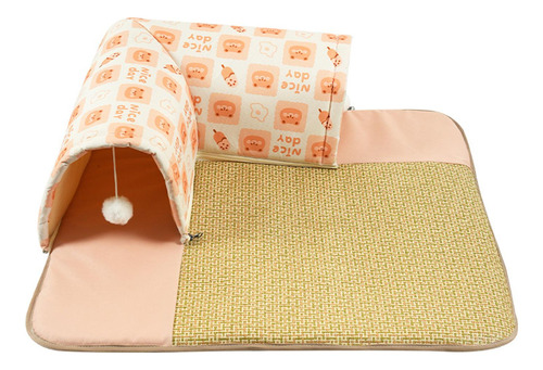 Cama Para Gatos, Estera , Almohadilla 60x60x20cm Naranja