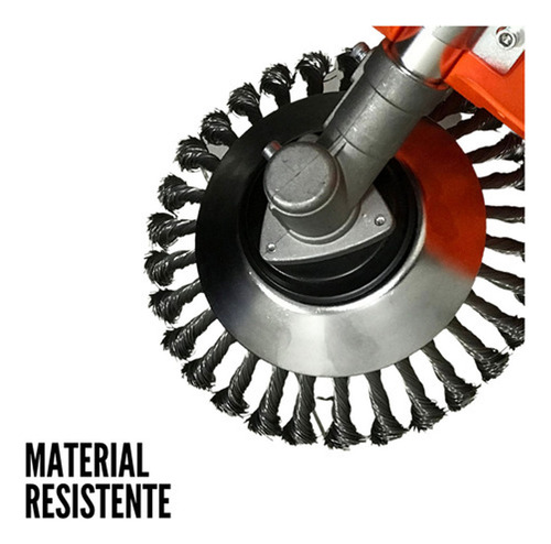 Escova Aço P/roçadeira Pra Erva Daninha Vegetação Resistente