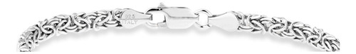 Pulsera Plana De Plata
