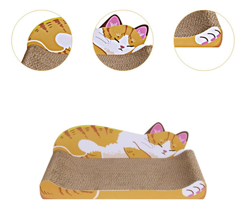 Cama Rascadora Para Gatos, Sofá De Cartón Corrugado,