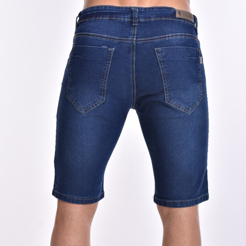 Imagen 4 de 4 de Bermuda Hombre Jean Elastizado Varios Colores Premium