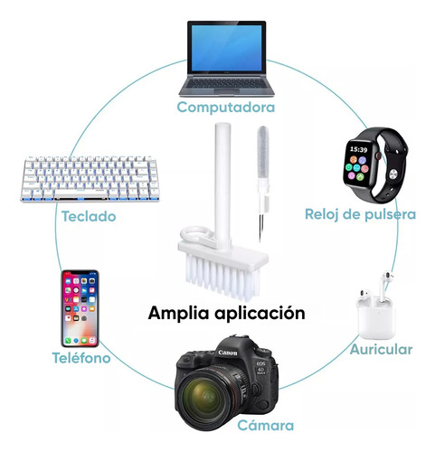Dapon Kit De Cepillos Limpieza Para Teclado, Pc Y Audífonos
