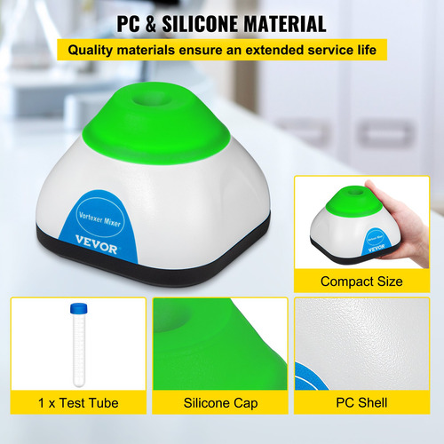 Mini Mezclador De Vórtice Funcion Tactil Hasts 50 Ml 3000rpm