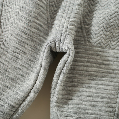 Conjunto Casual Niños Estilo Tejido Con Estampado De Osito Gris 12-18 Meses