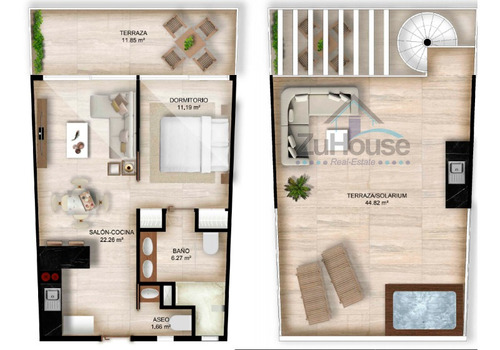 Imagen 7 de 9 de Penthouse En Venta En Plano En Hard Rock Punta Cana Wpa19 C