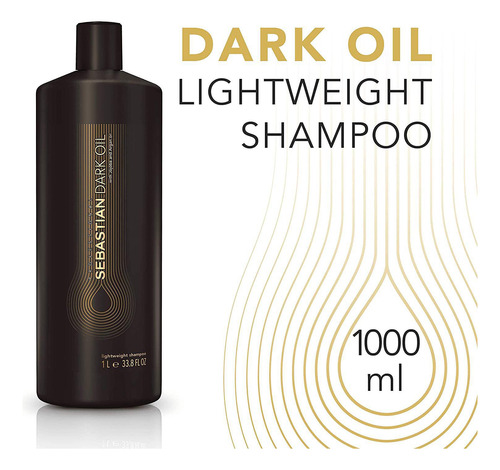 Kit Wella Dark Oil Sebastian Shampoo 1000 Ml + Dark Oil 95ml
