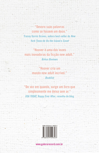 Confesse, De Hoover, Colleen. Editorial Galera, Capa Mole Em Português, 2017