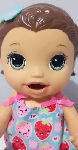 Baby Alive Lanchinho Divertida Morena Super Snaks Laurinha. (Usado)