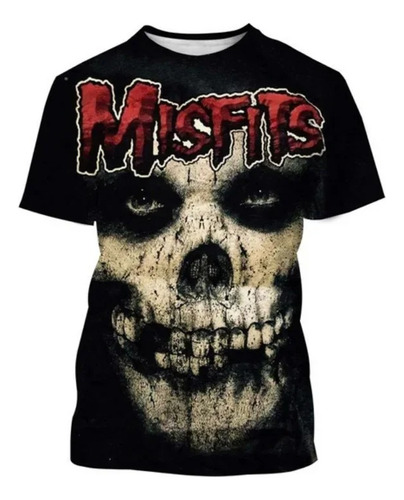 Camiseta De Manga Corta Con Estampado 3d The Misfits