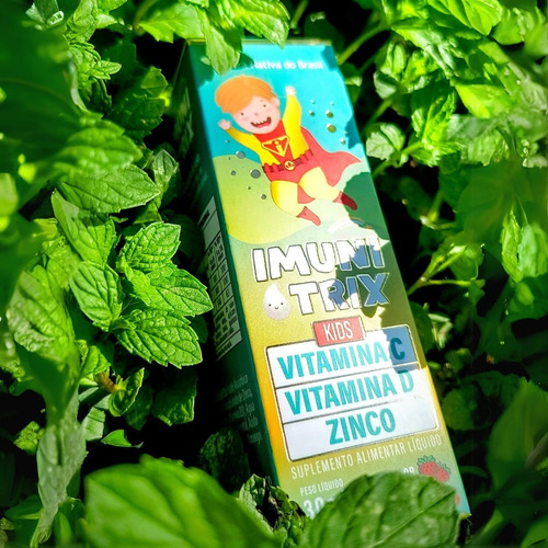 Imunitrix (vitamina C, Vitamina D, Zinco) 30ml Sabor Morango