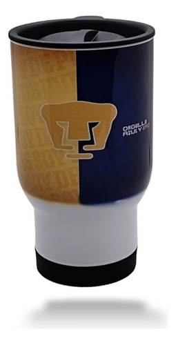 Termo-taza 355ml. Sublimado. Pumas Unam 