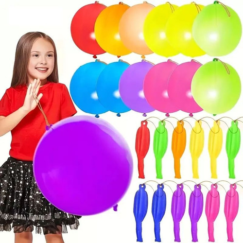 30 Pelotas Saltarinas Globos Juguetes Multicolor