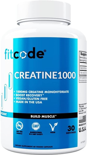 Creatine 60 Cap 1000 Mg Fitcode - Unidad a $2598