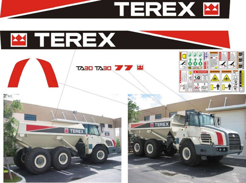 Kit De Calcomanías Para Terex Ta30