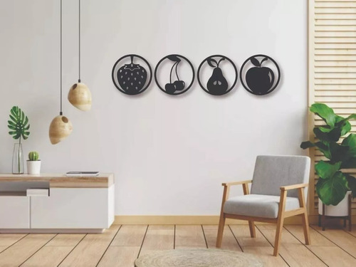 Cuadros Modernos Frutas Madera Ecológica 6 Mm Oferta