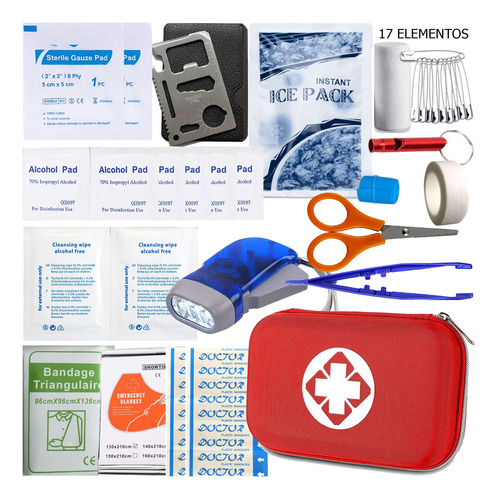 Kit De Primeros Auxilios Portátil Con 46 Piezas