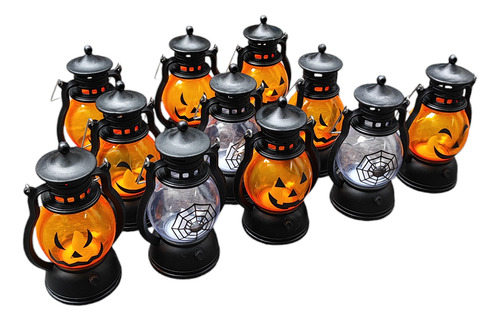 12 Lampara Farol De Clabaza Halloween Dia De Muertos