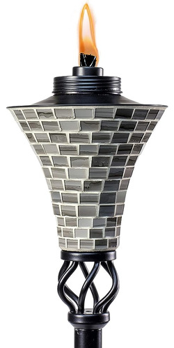 Tiki Brand 1118037 Antorcha De Mosaico De Metal Hosta, 62 Pu