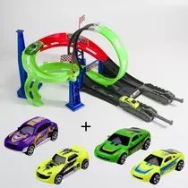 Comprar Pista Looping 360° 4 Carrinhos E 2 Lançadores Tipo Hotwheels