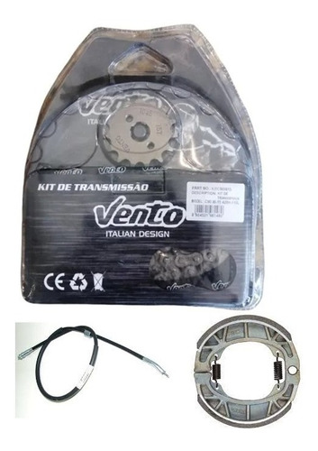 Transmision Moto Yumbo Speed + Patines + Cable C/km