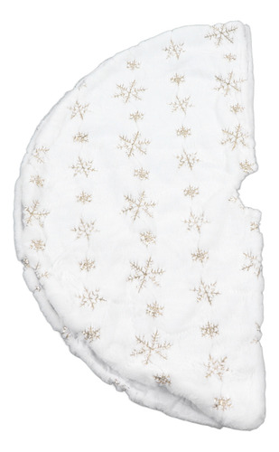 Falda Blanca Para Árbol De Navidad De 35.4 Pulgadas, Forma R