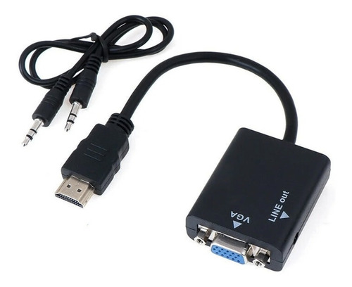 Cable Conversor Hdmi A Vga Video Audio Proyector Ps3 1080p