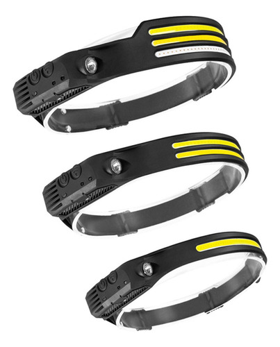 . Linterna Frontal Led Cob Brillante Barra De Luz Con Luz