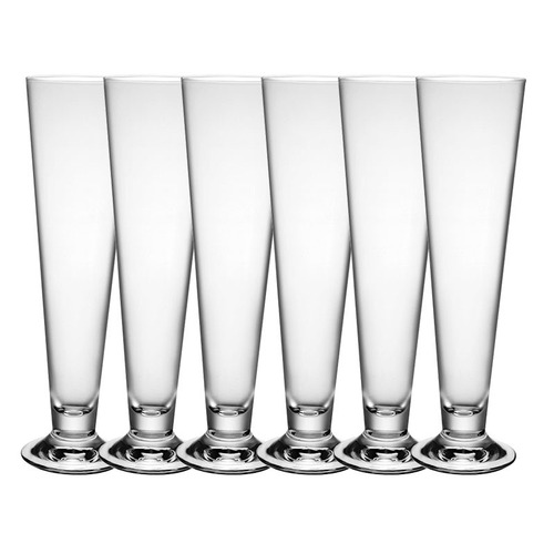 Imagen 2 de 3 de Set X 6 Copas Vasos Cerveza Vidrio Templado Palladio 545 Cc