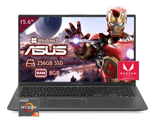 Laptop Asus Vivobook X512da Ryzen 3 8gb Ram 256gb Ssd W11h Color Transparent Silver