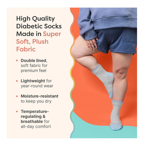 Zentoes Calcetines Diabéticos Para Mujeres Y Hombres | 2 Con