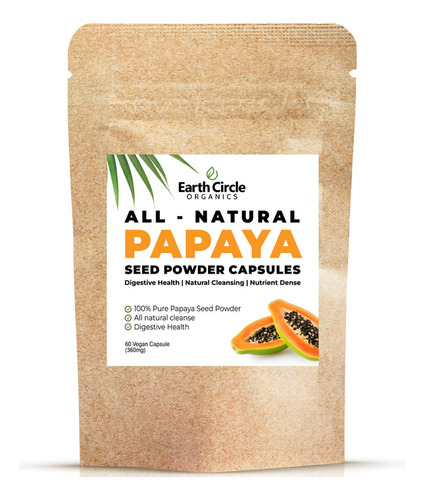 ¿cápsulas De Polvo De Semilla De Papaya De Earth Circle Or